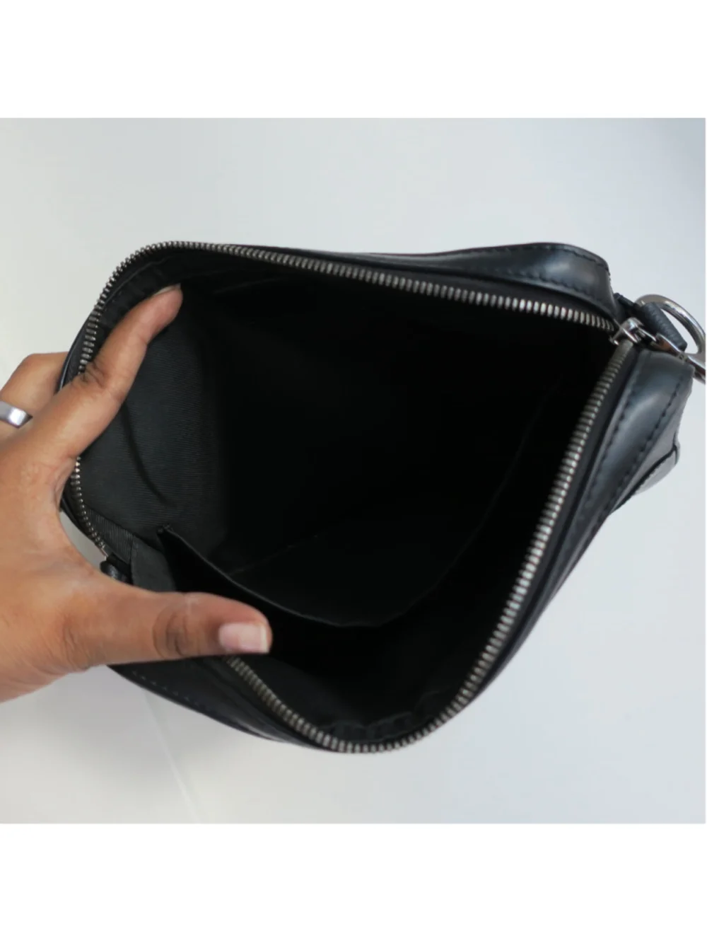 LOUIS VUITTON Monogram Eclipse Trio Large Pochette Only